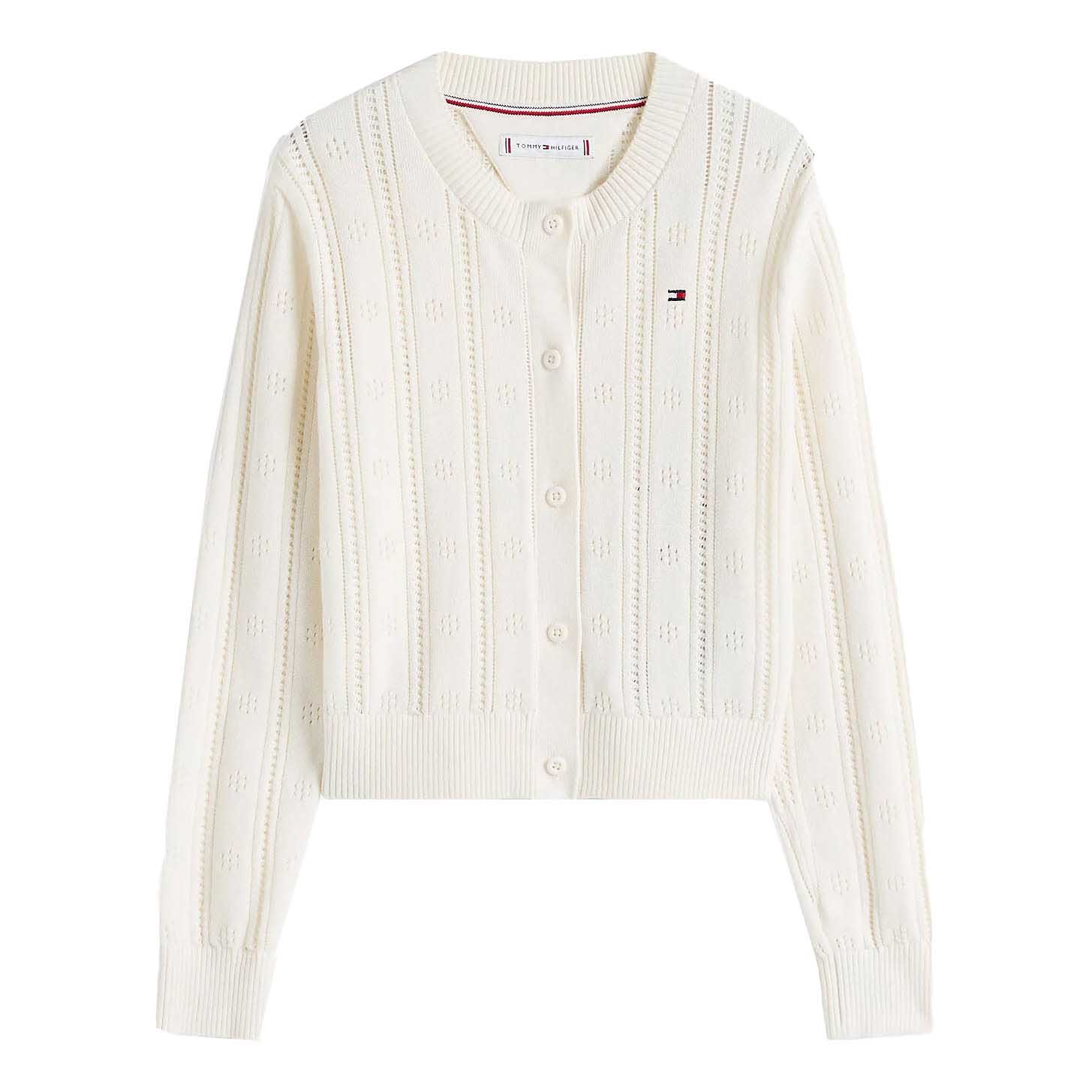 Tommy Hilfiger Pointelle Cardigan LS 8-10Y